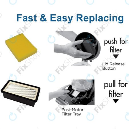 Bissell CleanView, PowerClean, PowerLifter Rewind - Set de filtre 1008