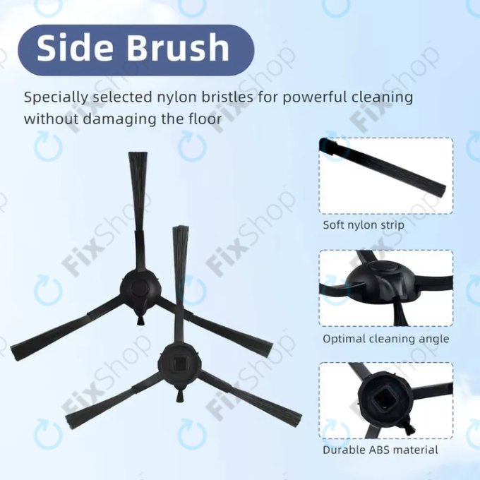 Perie laterală, 2 buc. pentru Rowenta X-plorer S65, S65+, S70, S70+, S75s, S75s+