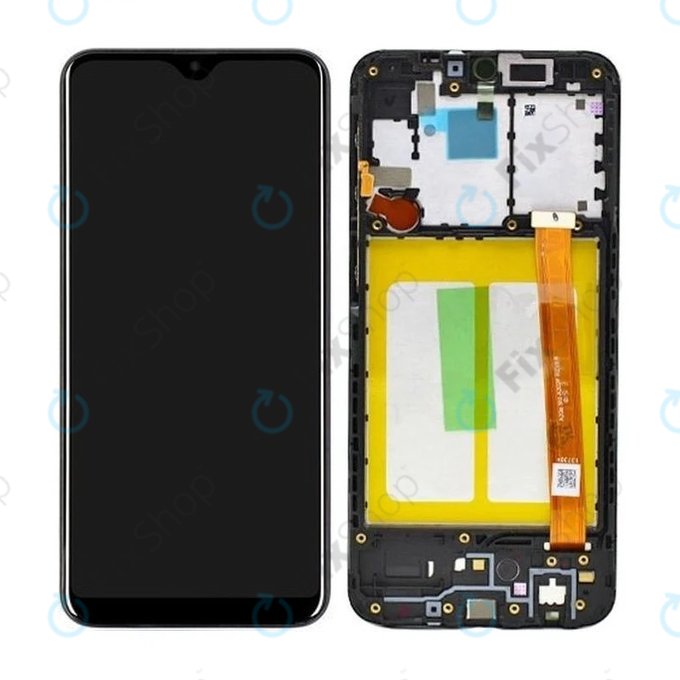 Samsung Galaxy A20e A202F - Ecran LCD + Sticlă Tactilă + Ramă (Black) - GH82-20229A, GH82-20186A Genuine Service Pack