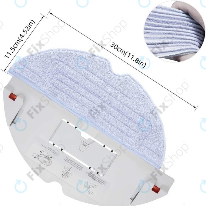 Mop, 2 buc., Microfibră pentru Xiaomi Roborock S7, S7+, S7 MaxV, S7 MaxV Ultra, S7 Pro Ultra, S8, S8+, T7S Plus