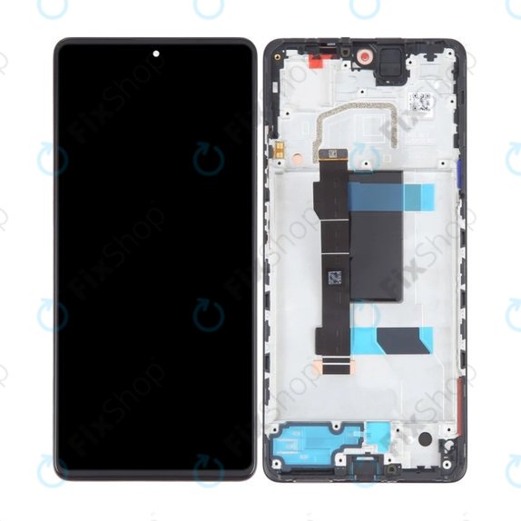 Xiaomi Poco X5 Pro - Ecran LCD + Sticlă Tactilă + Ramă (Astral Black) OLED
