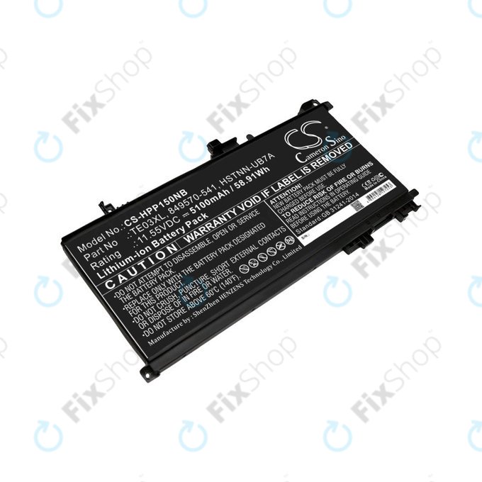 Baterie pentru HP Omen 15, Pavilion 15, WASD 15, 5100mAh, Li-Ion, 11.55V, TE03XL, HQ