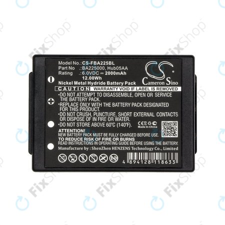 Baterie pentru HBC Linus 6, Spectrum 1, 2, A, B, 2000mAh, Ni-MH, 6V, BA225000, HQ