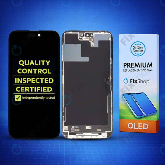 Apple iPhone 14 Pro Max - Ecran LCD + Sticlă Tactilă + Ramă Hard OLED FixPremium