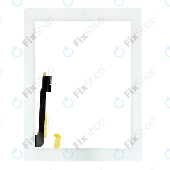 Sticlă Tactilăl cu buton Home pentru iPad 3, iPad 4, White