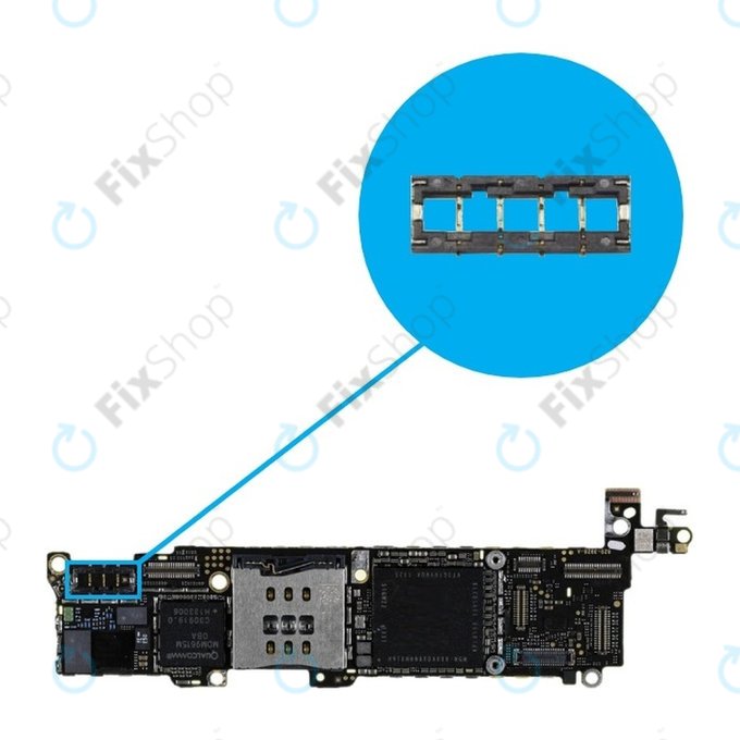 Apple iPhone 5S, 5C - Conector Baterie