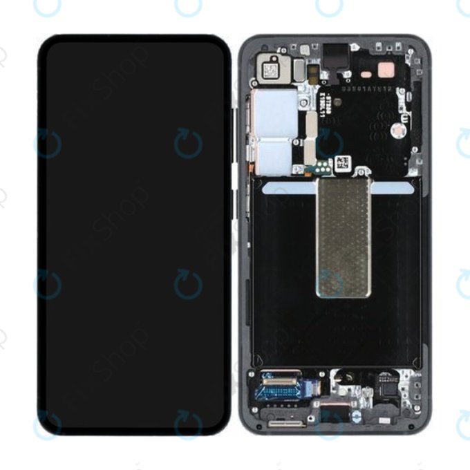 Samsung Galaxy S23 S911B - Ecran LCD + Sticlă Tactilă + Ramă (Graphite) - GH82-30481E Genuine Service Pack