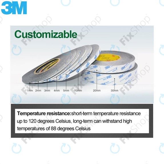 3M - Bandă adezivă pe ambele fete - 10mm x 50m (transparentă)
