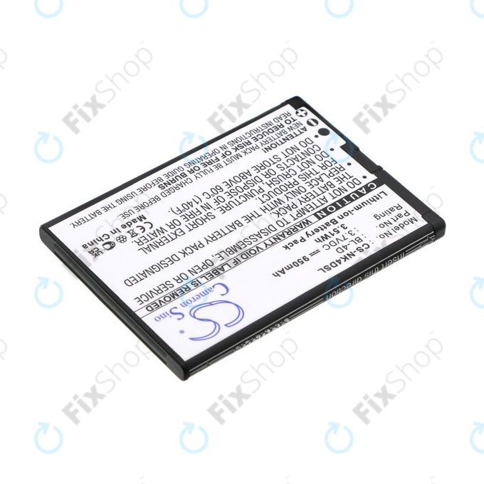 Baterie pentru Nokia N97 Mini, E5, E7, BLU Hero 2, 950mAh, Li-Ion, 3.7V, BL-4D, HQ