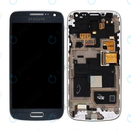 Samsung Galaxy S4 Mini Value I915i - Ecran LCD + Sticlă Tactilă + Ramă (Black Mist) - GH97-16992C Genuine Service Pack