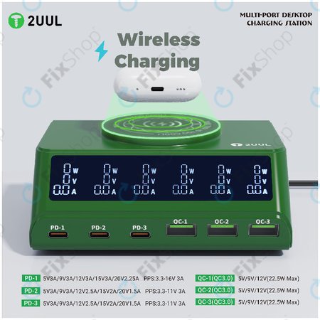 Încărcător de birou multi-port, 2UUL PC11