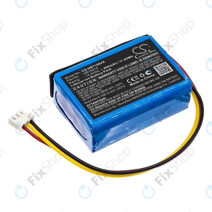 Baterie pentru Hobot 168, 188, 198, 268, 288, 298, 368, 388, 800mAh, Li-Ion, 14.8V, HB16815, HQ