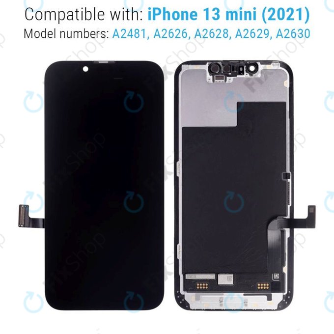 Apple iPhone 13 Mini - Ecran LCD + Sticlă Tactilă + Ramă Refurbished PRO