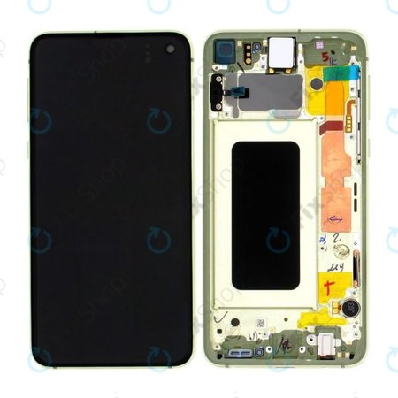 Samsung Galaxy S10e G970F - Ecran LCD + Sticlă Tactilă + Ramă (Canary Yellow) - GH82-18852G, GH82-18836G Genuine Service Pack