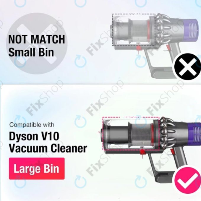 Recipient de praf pentru Dyson V10 SV12
