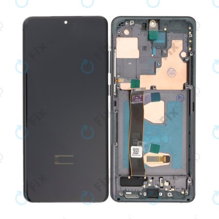 Samsung Galaxy S20 Ultra G988F - Ecran LCD + Sticlă Tactilă + Ramă (Cosmic Black) OLED