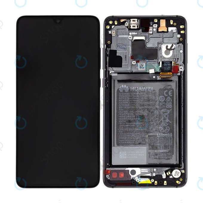 Huawei Mate 20 - Ecran LCD + Sticlă Tactilă + Ramă + Baterie (Black) - 02352ETG Genuine Service Pack