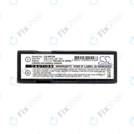 Baterie pentru Minolta Dg-X50-K, Pentax Optio Z10, Samsung L77, Sanyo, 700mAh, Li-Ion, 3.7V, NP-700, HQ