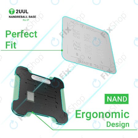 Bază magnetică cu două fețe pentru reballing NAND, 2UUL BH16