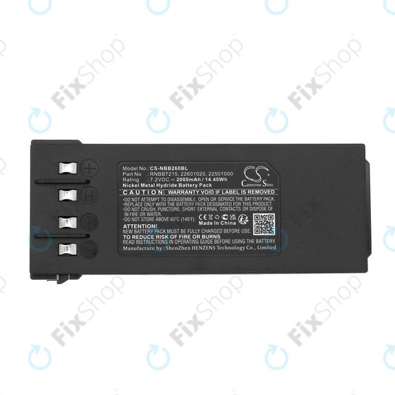 Baterie pentru Hiab 077 Hiduo, 088CL, 095, 2000mAh, Ni-MH, 7.2V, RNBB7215, 2.250.1000, HQ