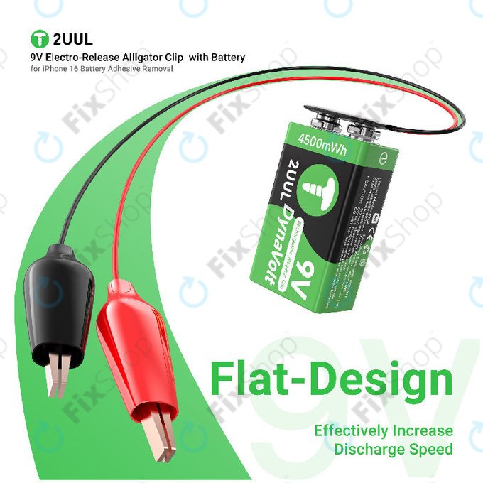 Clemă crocodil cu declanșare electrică 9V, 2UUL BT04