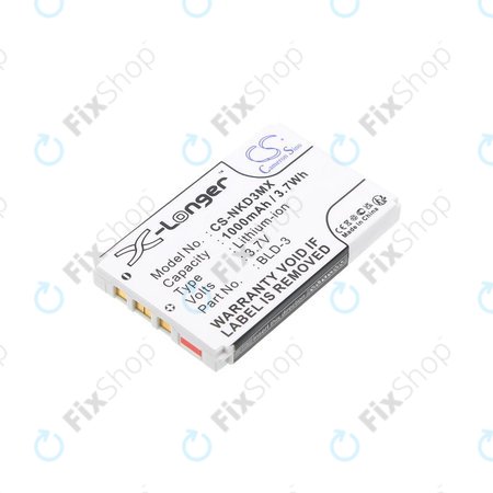 Baterie pentru Nokia 7250i, 6610, 6585, 6560, 6200, 6220, 1000mAh, Li-Ion, 3.7V, BLD-3, HQ