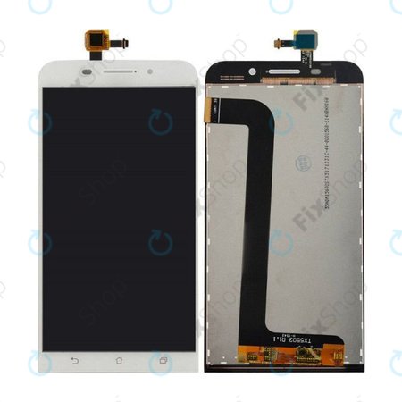 Asus Zenfone Max ZC550KL - Ecran LCD + Sticlă Tactilă (White) TFT