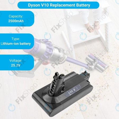 Dyson V10 - Baterie 969352-02, SV12, 206340 Li-Ion 25.2V 2500mAh HQ