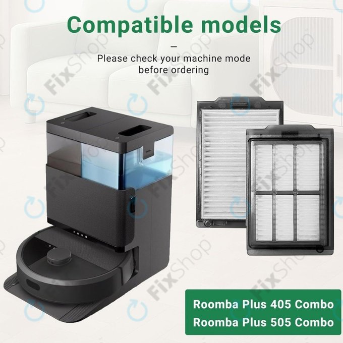 Filtru HEPA, 2 buc. pentru iRobot Roomba Plus 505, 507, 405, 4020