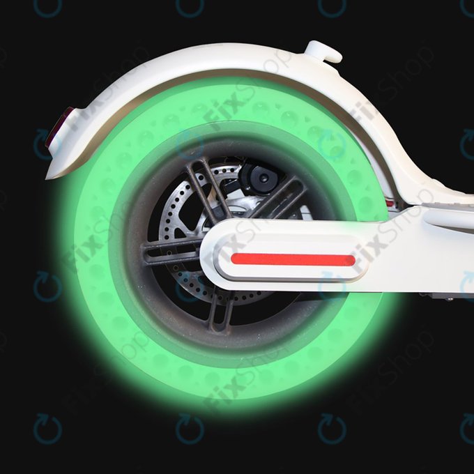 Xiaomi Mi Electric Scooter 1S, 2 M365, Essential, Pro, Pro 2 - Anvelopă Durabilă Completă Tubeless (Green Fluorescent)