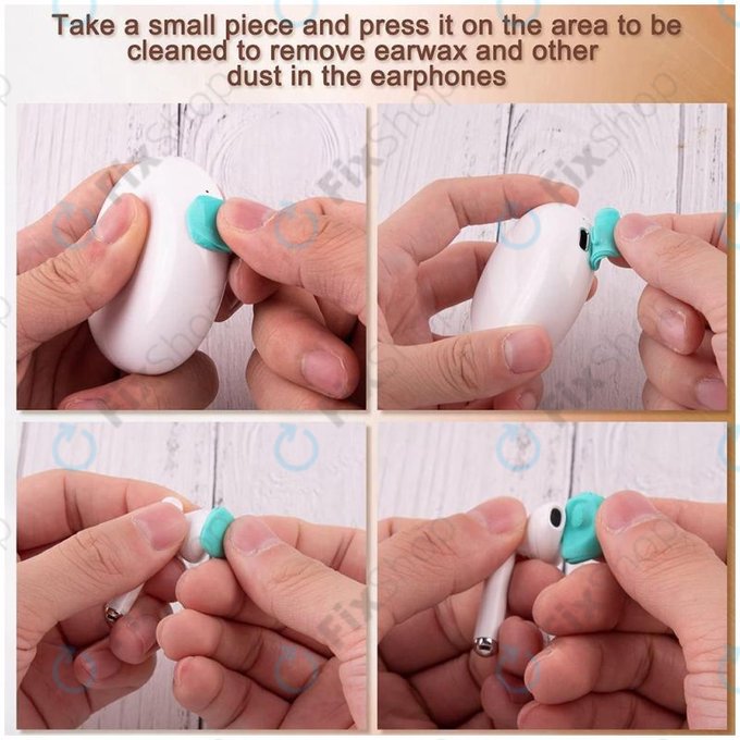 Compus din plastic pentru curățarea telefoanelor și căștilor (6 benzi)