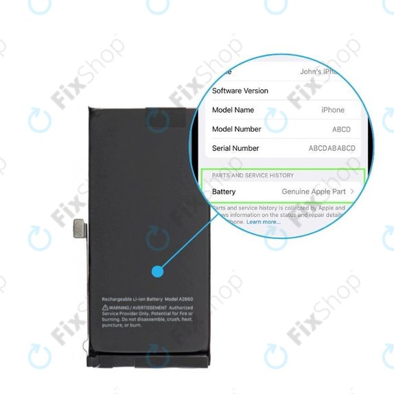 Baterie pentru iPhone 13 Mini | 661-22374 | 2406mAh | Genuine Apple