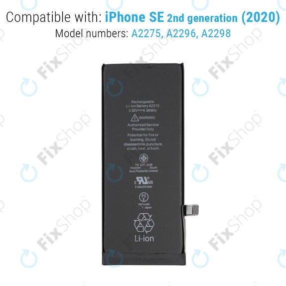 Baterie pentru iPhone SE (2nd Gen 2020), 1821mAh