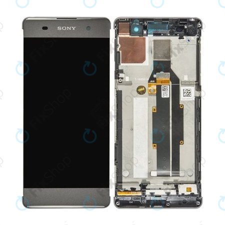 Sony Xperia XA F3111 - Ecran LCD + Sticlă Tactilă + Ramă (Graphite Black) - 78PA3100010, 78PA3100090 Genuine Service Pack
