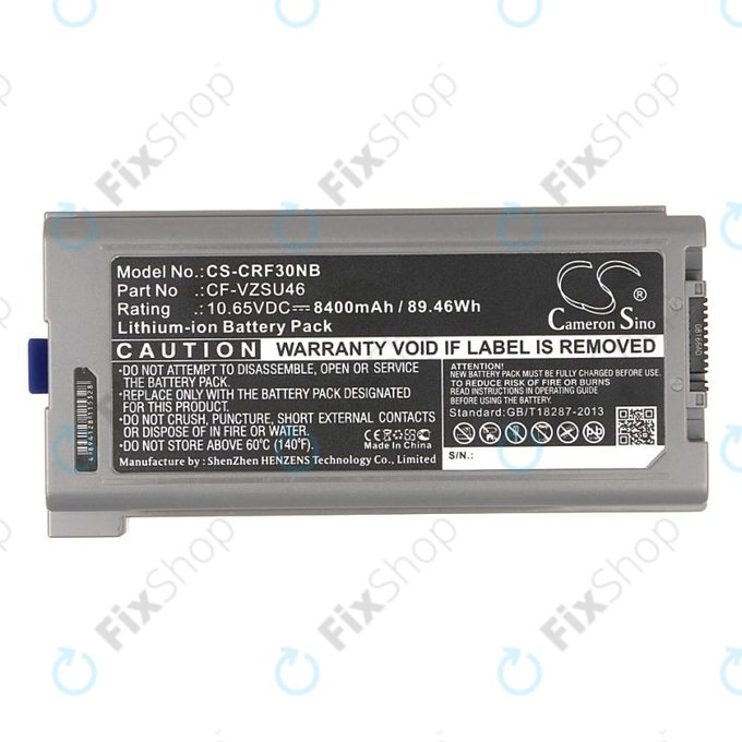 Baterie pentru Panasonic Toughbook CF-30, 31, 53, 8400mAh, Li-Ion, 10.65V, CF-VZSU46, HQ