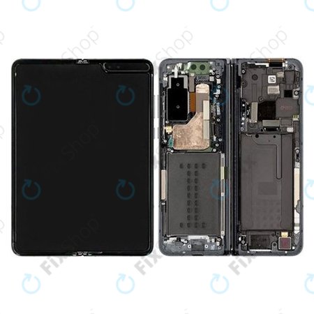 Samsung Galaxy Fold F900U - Ecran LCD + Sticlă Tactilă (Black) - GH82-20132E Genuine Service Pack