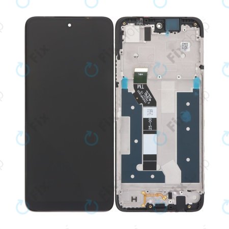 Motorola Moto G35 5G - Ecran LCD + Sticlă Tactilă + Ramă (Black) TFT