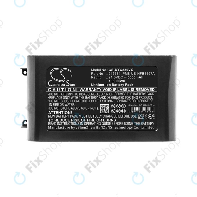 Dyson V8 - Baterie 215681, PM8-US-HFB1497A Li-Ion 21.6V 5000mAh HQ