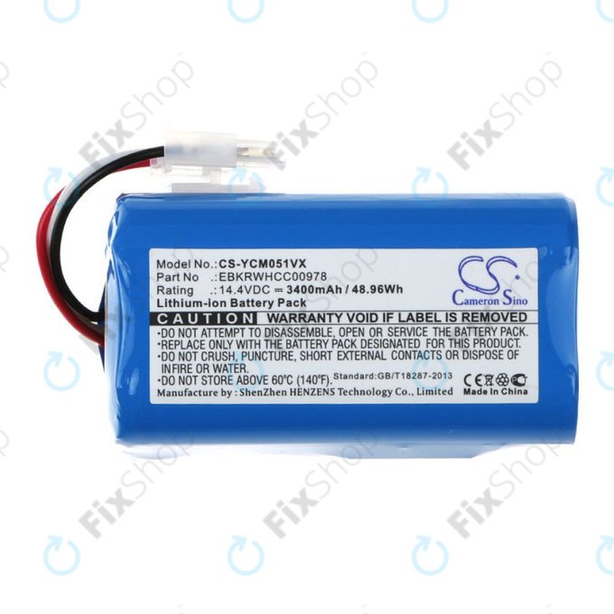 Baterie pentru iClebo ARTE YCR-M05, 3400mAh, Li-Ion, 14.4V, EBKRBKDL001039, HQ