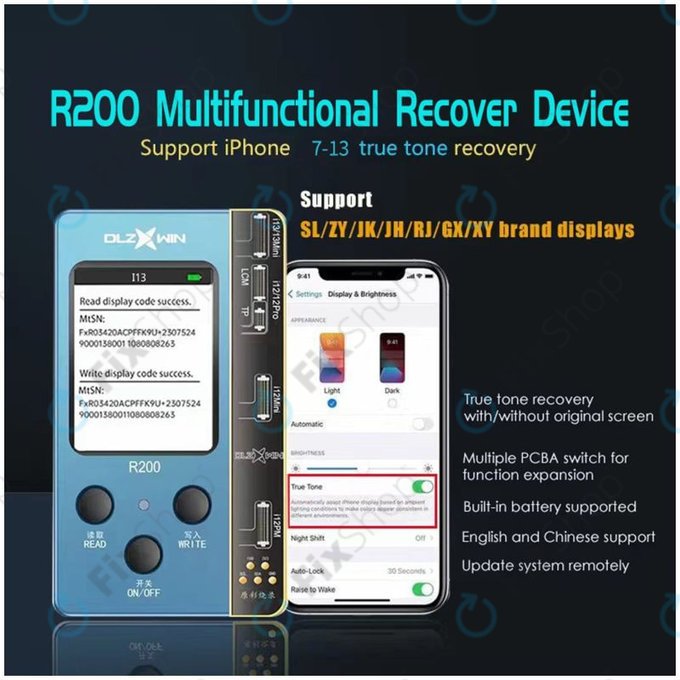 DLZ WIN - DL R200 True Tone Restore Programmer (iPhone 8 - 13-series)
