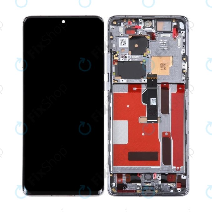 Huawei P50 Pro JAD-AL50 JAD-LX9 - Ecran LCD + Sticlă Tactilă + Ramă (Golden Black) OLED