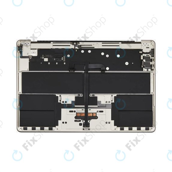 Ramă superioară tastatură pentru MacBook Air 15", A3114 (2024), cu tastatură US și baterie, Starlight, 661-40268, Genuine Apple