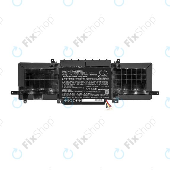 Baterie pentru Asus Zenbook UX333FN, Zenbook UX333FA, 4250mAh, Li-Pol, 11.55V, C31N1815, HQ