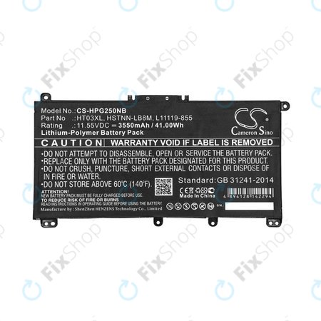 Baterie pentru HP Pavilion 14, 15, 17, 3550mAh, Li-Pol, 11.55V, HT03XL, HQ
