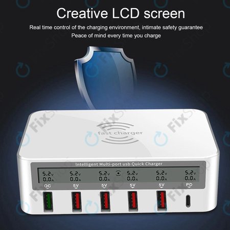 WLX-818F Stație de încărcare de service cu USB 3.0 și USB-C