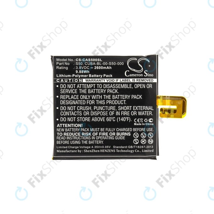 Caterpillar CAT S50 - Baterie CUBA-BL-00-S50-000 2600mAh HQ