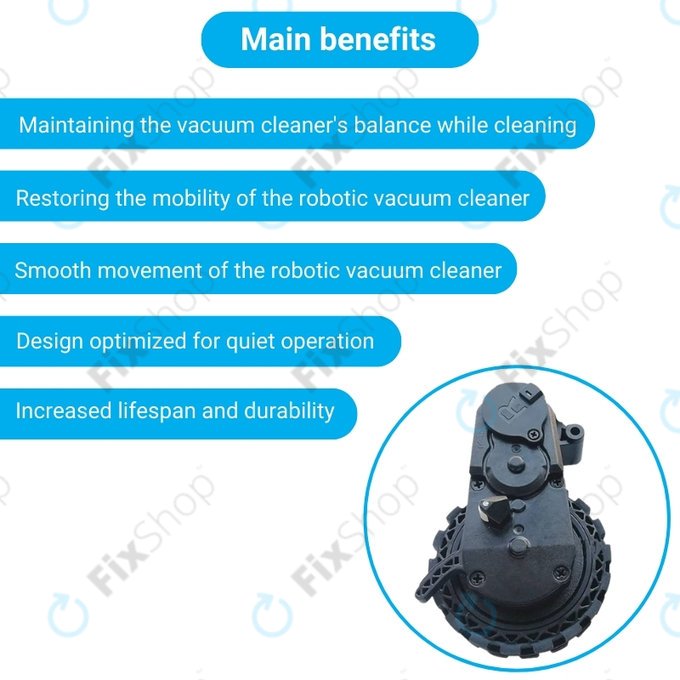 Ecovacs Deebot N-series, T-series, Ozmo-series - Roată cu Motor (Dreapta)