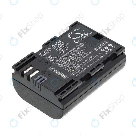 Baterie pentru Canon EOS 60D, 5D Mk II, 7D, 1800mAh, Li-Ion, 7.4V, LP-E6, HQ