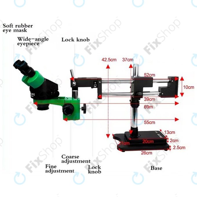 Relife RL M3T-STL2 - Stereomicroscop Trinocular (Verde)