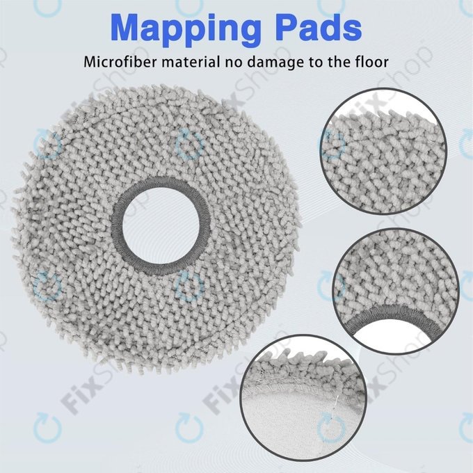 Mop, 2 buc. pentru Ecovacs Deebot T50 Omni, T50 Pro Omni, T50 Max, T50 Max Pro Omni, T30c, T30c Omni, X5 Omni, X5 Pro Omni